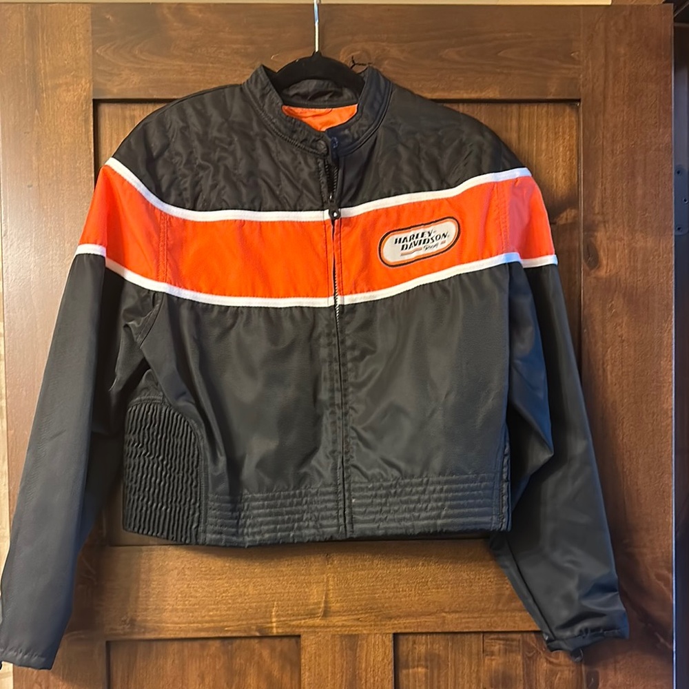 Harley-Davidson Racing Jacket in Black and Orange